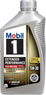 Mobil 1 Extended Performance High Mileage Full Synthetic Motor Oil 5W-30, 1 Quart (6-pack) - Image 4