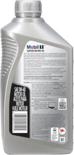 Mobil 1 Supercar Advanced Full Synthetic Motor Oil 0W-40, 6-pack of 1 quarts - Image 3