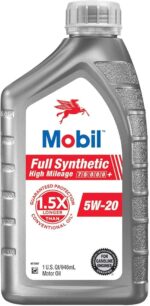 Mobil Full Synthetic High Mileage Motor Oil 5W-20, 1 Quart (6-pack) - Image 4