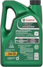 Castrol GTX High Mileage 5W-30 Synthetic Blend Motor Oil, 5 Quarts - Image 3
