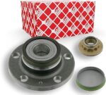febi bilstein 24224 Wheel Bearing Kit with wheel hub for Skoda, castle nut and dust cap, pack of one