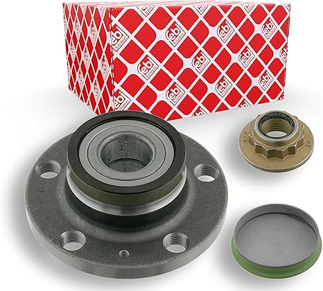 9192Q5fv3eL._AC_SX466_ febi bilstein 24224 Wheel Bearing Kit with wheel hub for Skoda, castle nut and dust cap, pack of one - Image 1