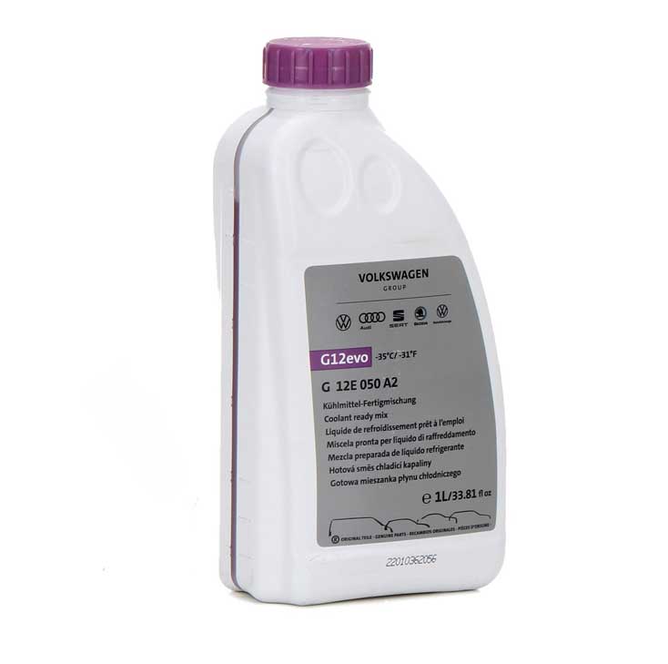 G12E050A2 Audi Original COOLANT Ready Mix Antifreeze G12 EVO 1 Ltr. G12E050A2 - Image 1